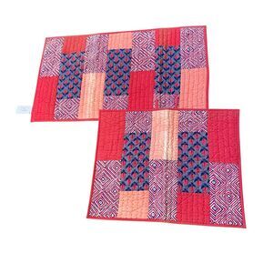 Sundance Patchwork Euro Sham Set Of Two NWT Reg $145, 20x26, 20x36 BRAND NEW